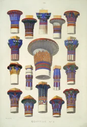 Egipski nr 3, z „Gramatyki ornamentu” Owena Jonesa (1809-68)